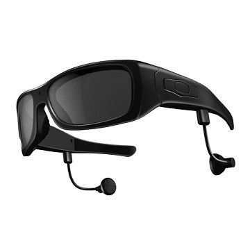 Gafas de sol llenas de los vidrios/mp3 Bluetooth de la cámara de vídeo del espía de HD 720P 30fps